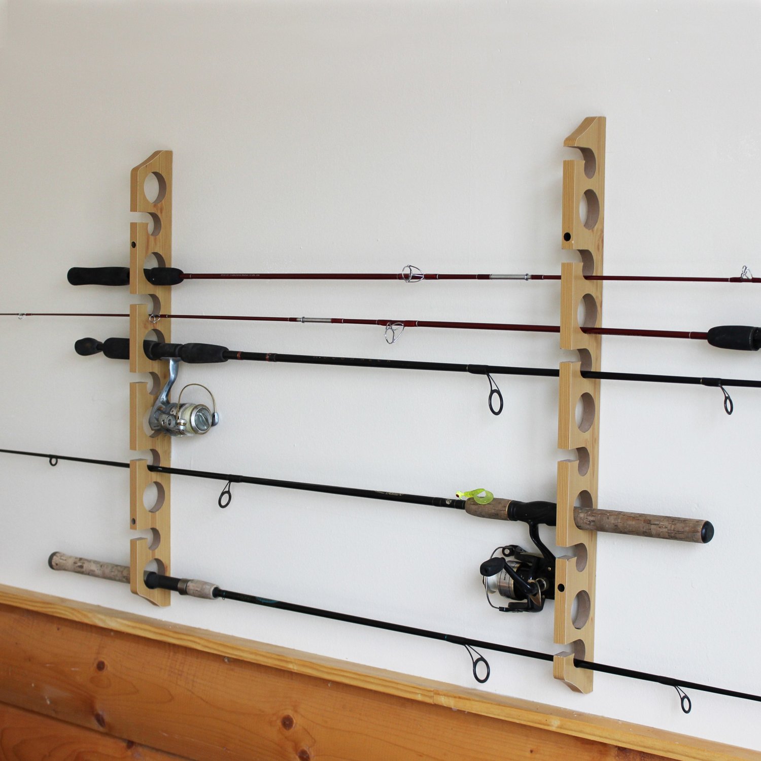 Pine Ceiling Horizontal Rod Rack-CPR-009