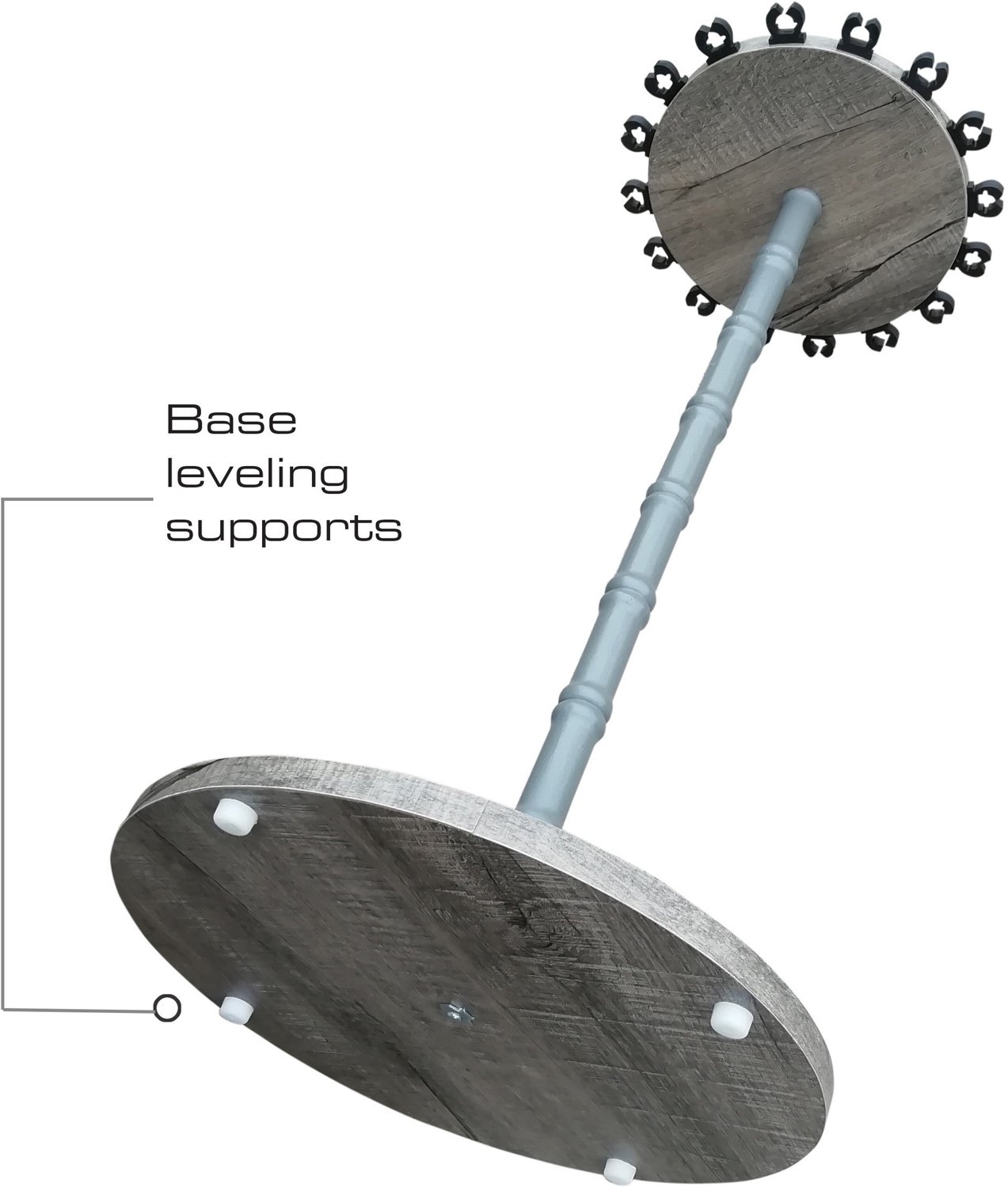 Rush Creek Barn Wood 16-Rod Floor Storage Rack - view number 7