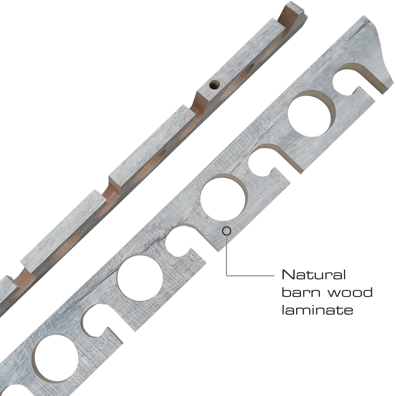 Rush Creek Barn Wood 2-in-1 Wall and Ceiling 11-Rod Rack - view number 4