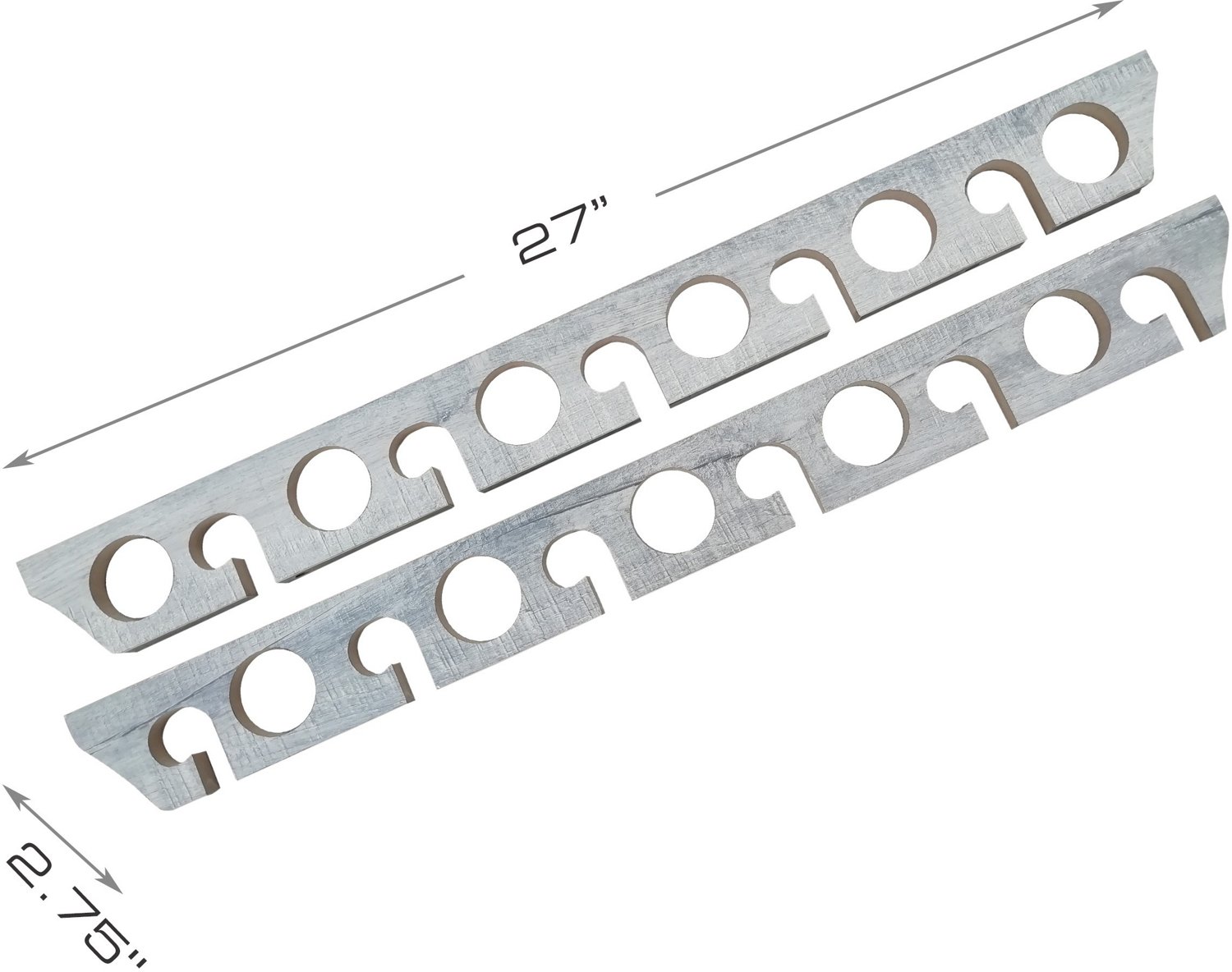 Rush Creek Barn Wood 2-in-1 Wall and Ceiling 11-Rod Rack - view number 2