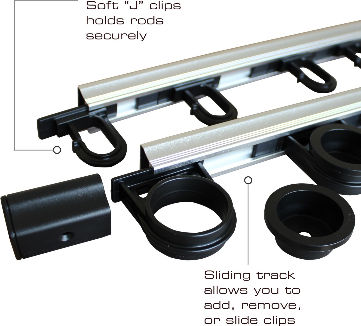 Rush Creek 3-in-1 Aluminum Modular 10-Rod Wall and Ceiling Rack - view number 5