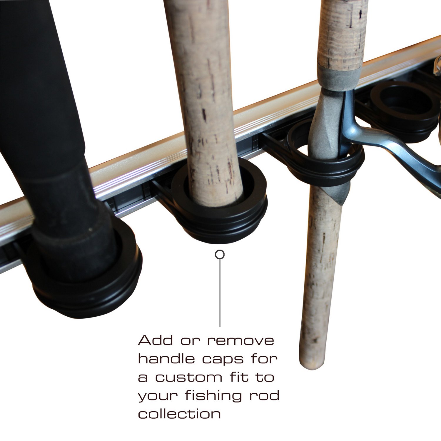 Rush Creek 3-in-1 Aluminum Modular 10-Rod Wall and Ceiling Rack - view number 4