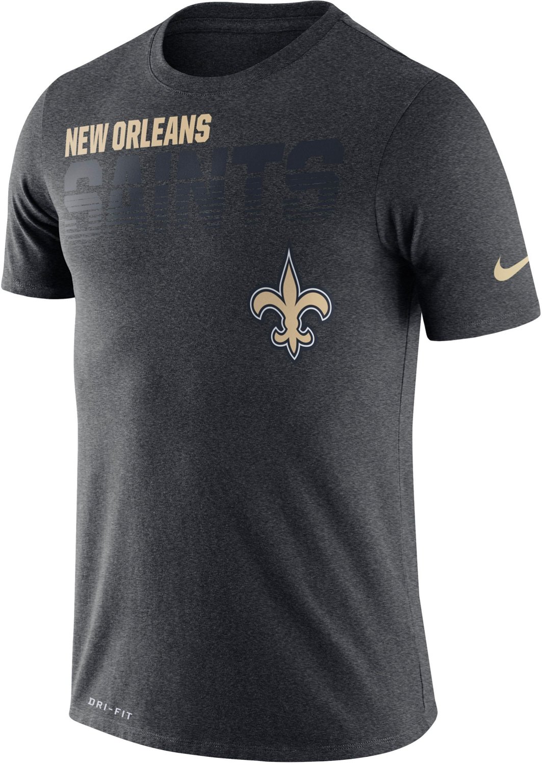 Nike Men's New Orleans Saints Legend Line of Scrimmage Graphic T-shirt ...