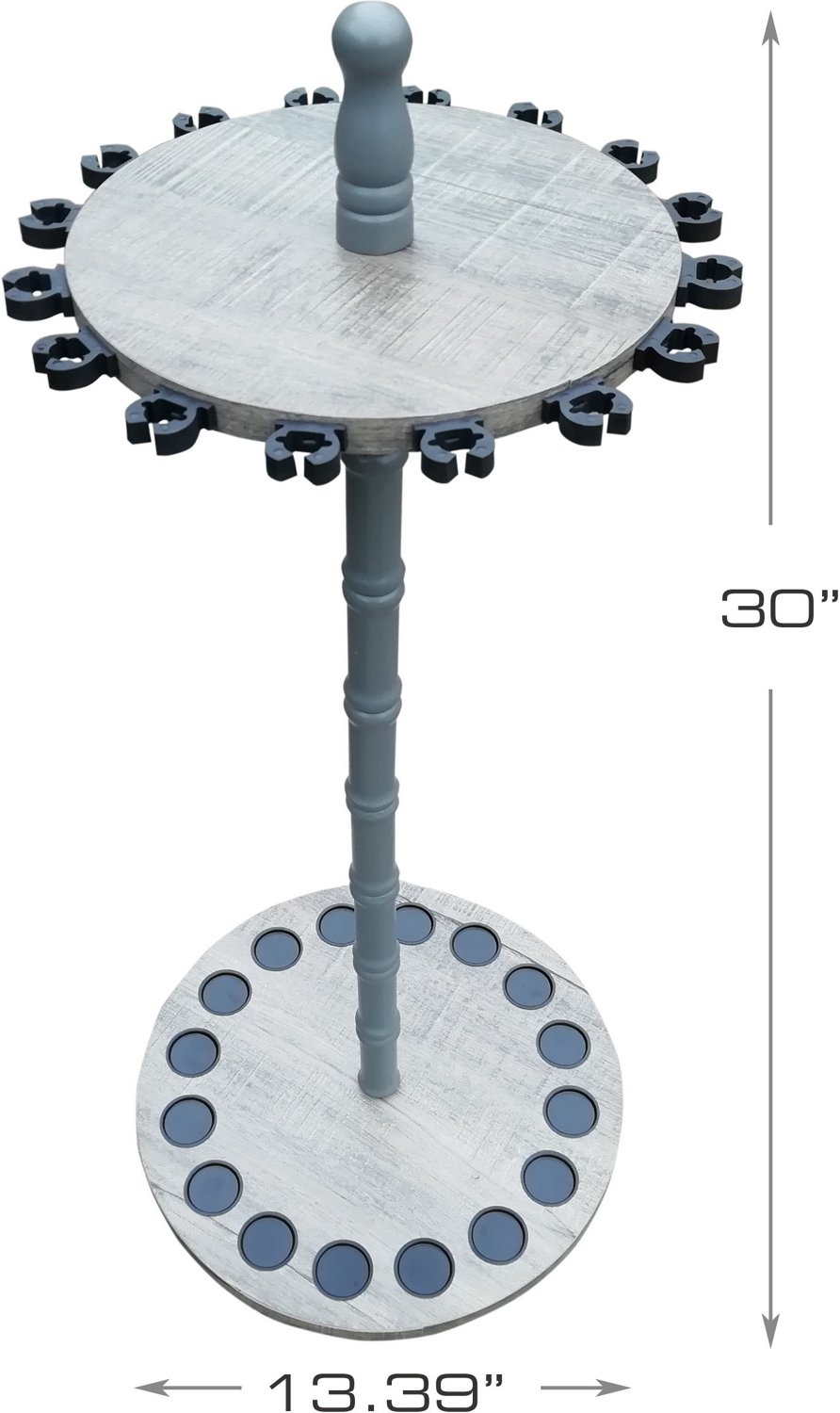 Rush Creek Barn Wood 16-Rod Floor Storage Rack - view number 2