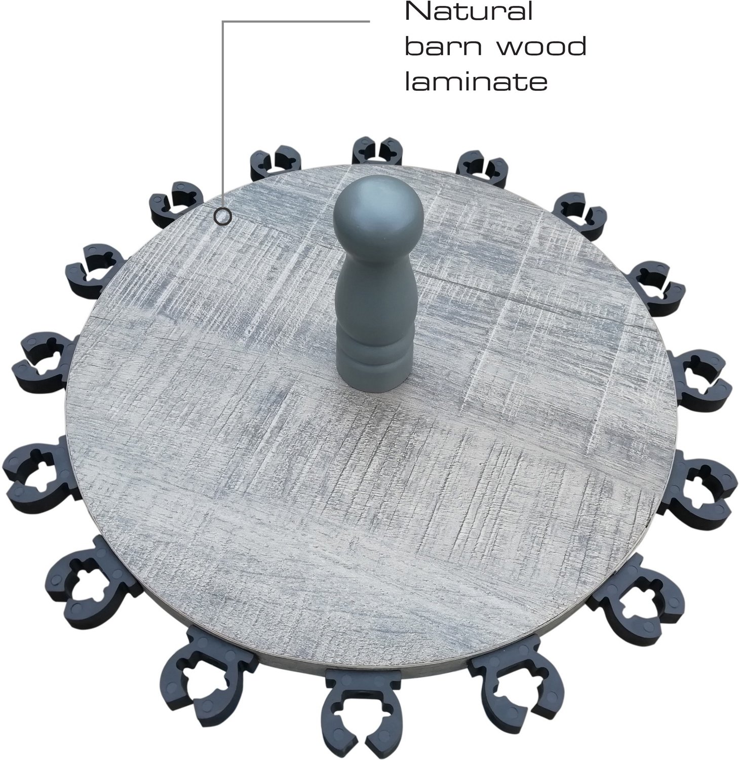 Rush Creek Barn Wood 16-Rod Floor Storage Rack - view number 3