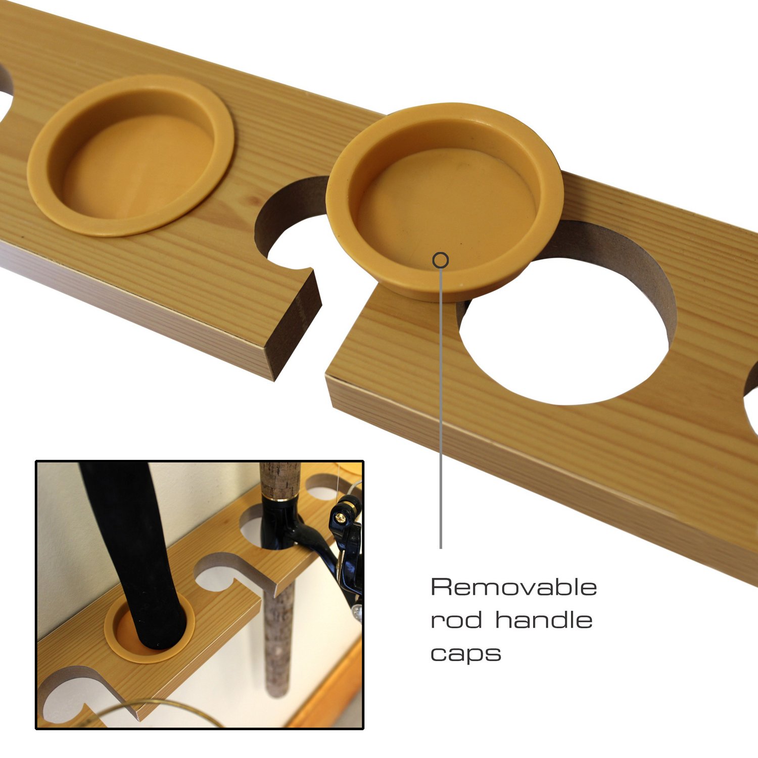 2-Piece 3-in1 11-Rod Wall or Ceiling Rod Rack                                                                                    - view number 3
