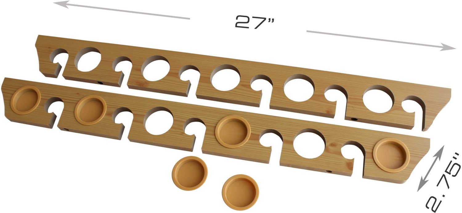 2-Piece 3-in1 11-Rod Wall or Ceiling Rod Rack                                                                                    - view number 2