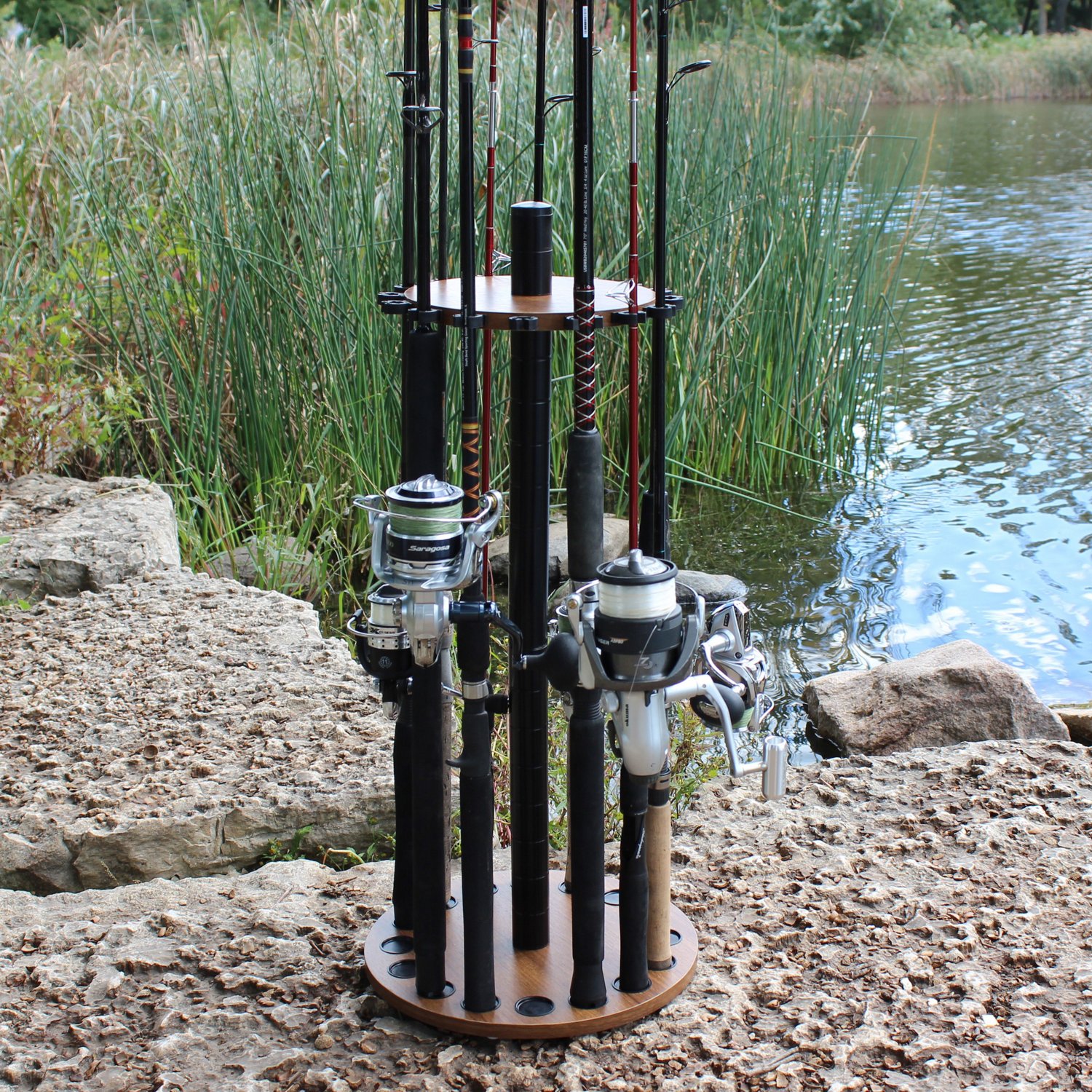 Rush Creek 16 Fishing Rod Round Rack - view number 7