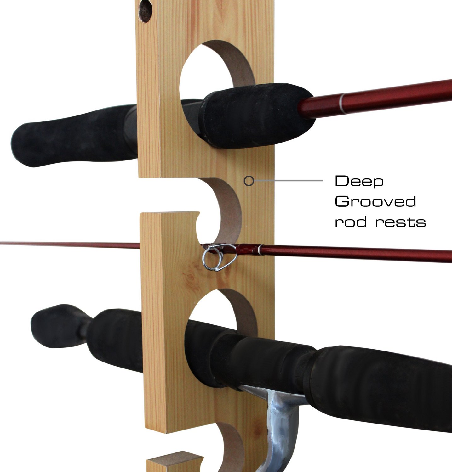 2-Piece 3-in1 11-Rod Wall or Ceiling Rod Rack                                                                                    - view number 4