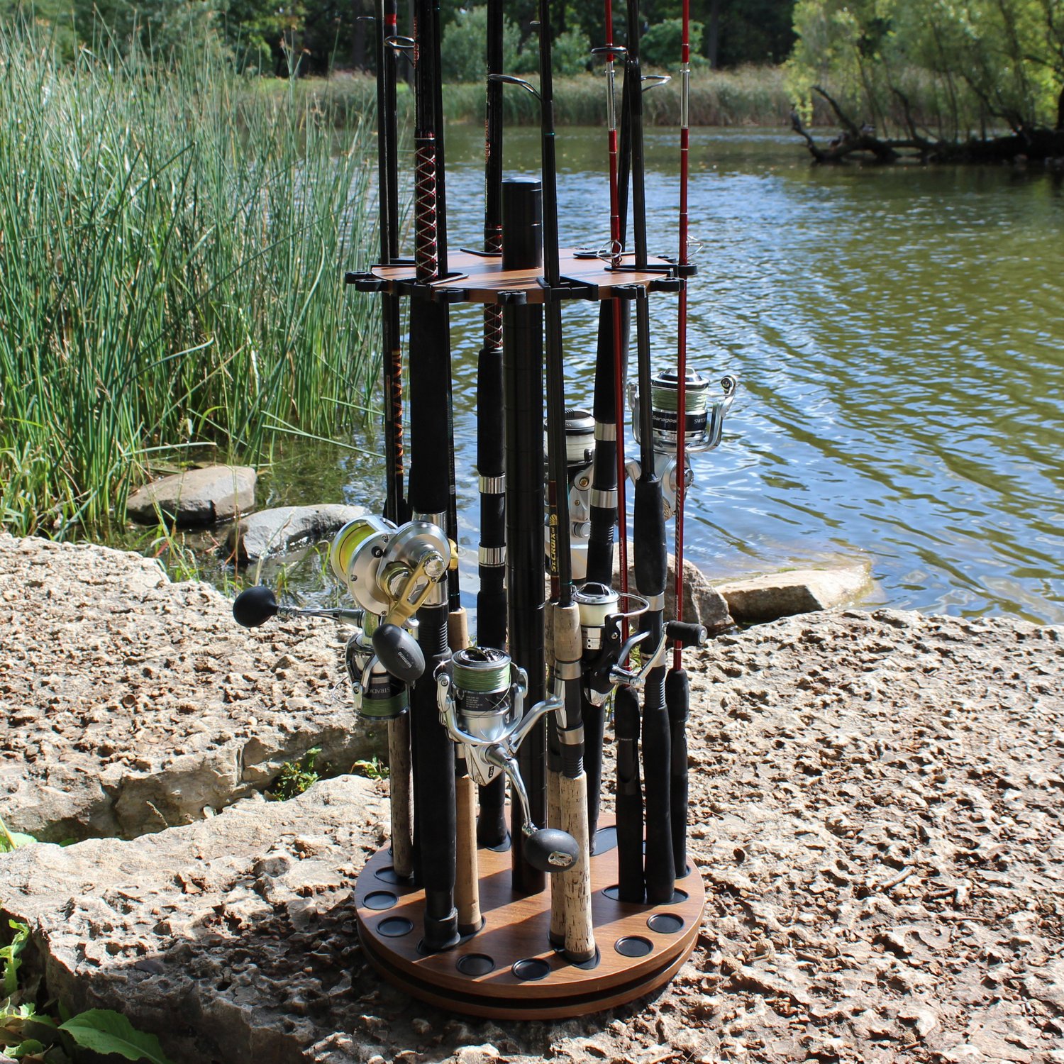 Rush Creek 24-Rod Round Spinning Rack                                                                                            - view number 7