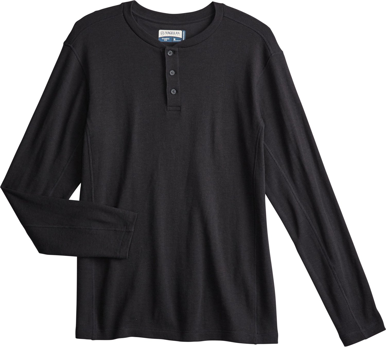 Magellan Outdoors Men's Base Camp Thermal Long Sleeve Henley Shirt                                                               - view number 3