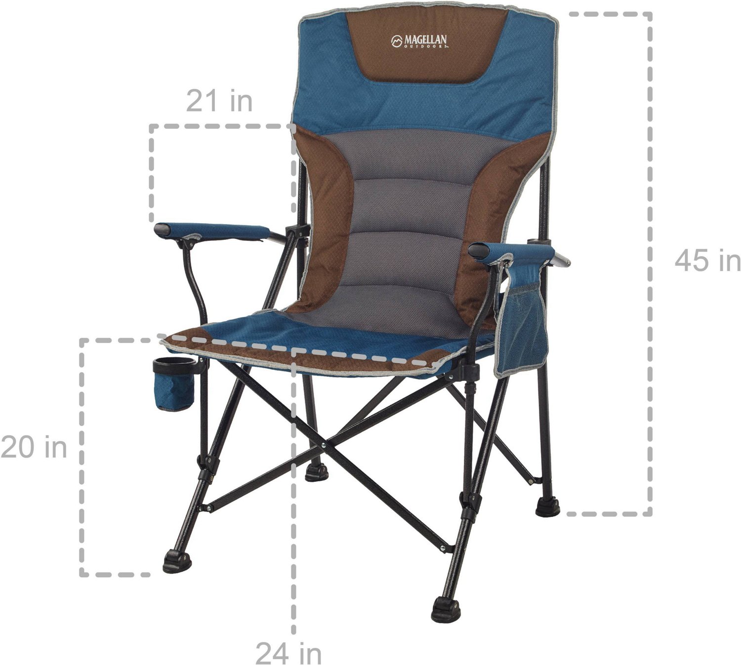 Magellan Redwoods High Back Hard Arm Chair - view number 3