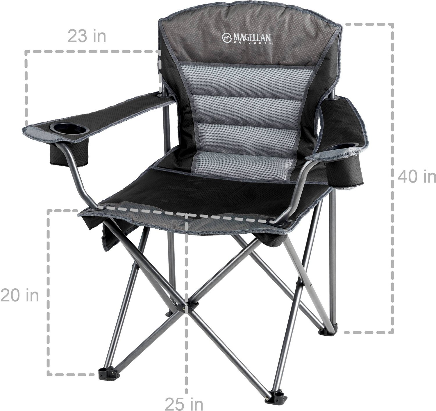 Magellan Outdoors Oversized Ultra Comfort Padded Mesh Chair - view number 3