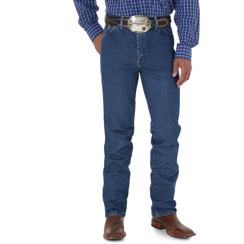 Wrangler Men's Cowboy Cut Slim Fit Jean Heavyweight Stone Denim, 30" - Men's Western Jeans/Pants at Academy Sports