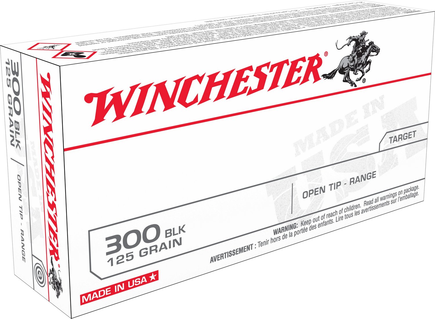 Winchester .300 Blackout 125-Grain Centerfire Rifle Ammunition - 20 Rounds