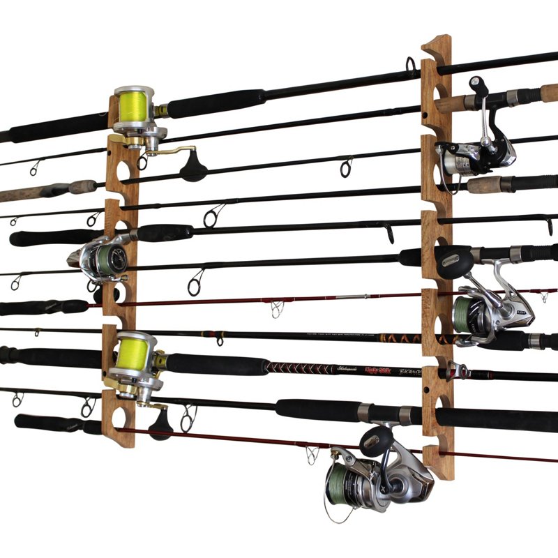 Photos - Rod Pod Rush Creek American Cherry 2-in-1 Wall Rack - Rod And Reel Storage at Acad