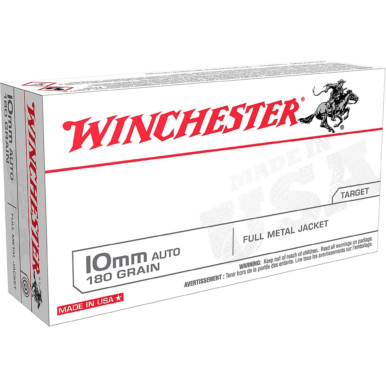 Winchester 10mm Auto 180-Grain Centerfire Pistol Ammunition                                                                      - view number 1