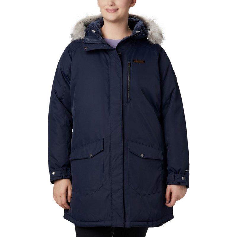 Columbia Sportswear Women's Suttle Mountain Long Insulated Jacket Blue, Medium - Women's Ski Outerwear at Academy Sports product image