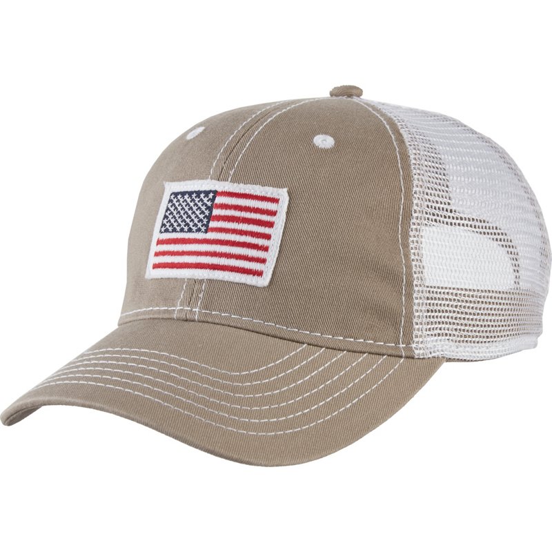 Academy Sports + Outdoors Men's American Flag Trucker Hat Timber - Men's Hunting/Fishing Headwear