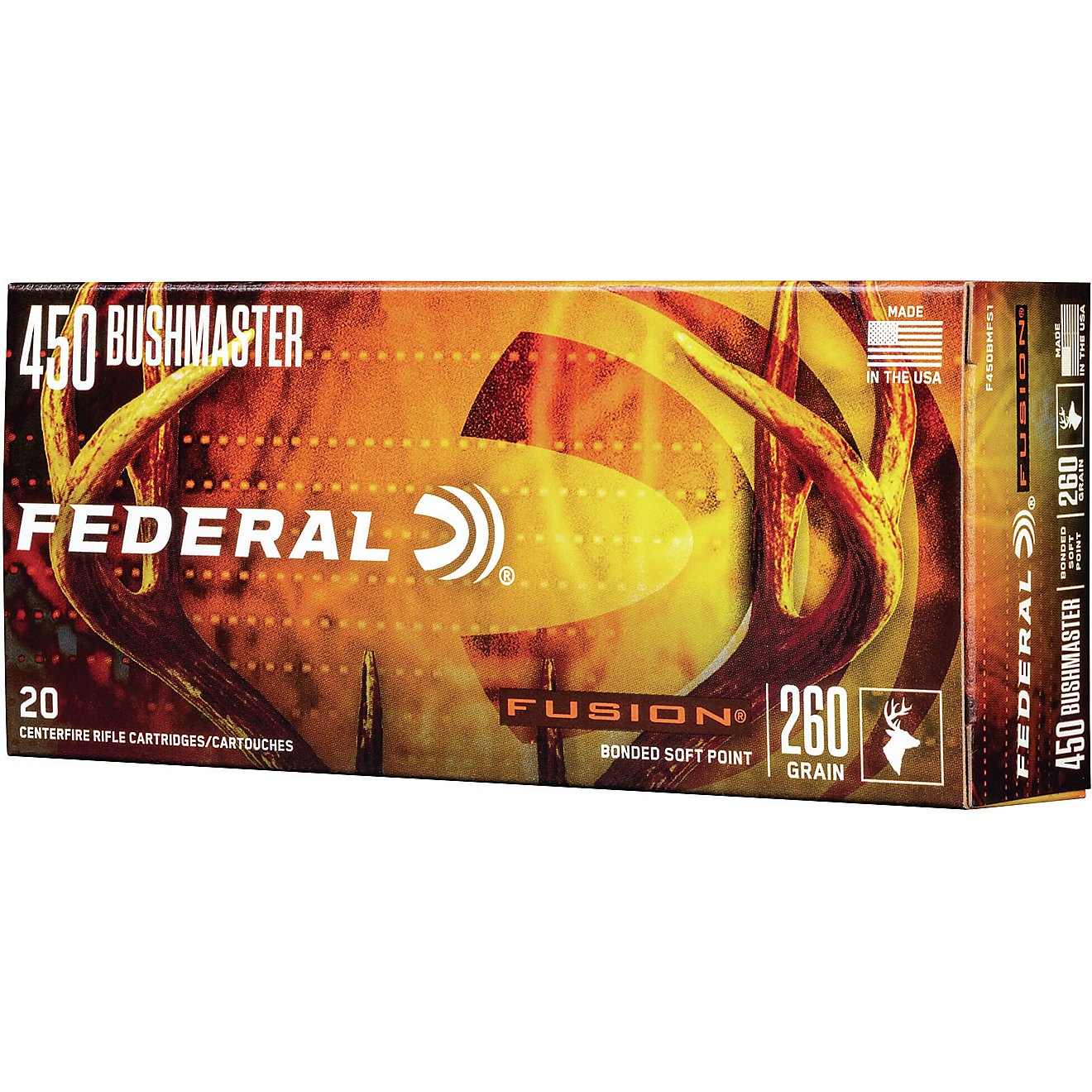 Federal Premium Fusion .450 Bushmaster 260-Grain Centerfire Federal Premium Fusion .450 Bushmaster 260-Grain Centerfire