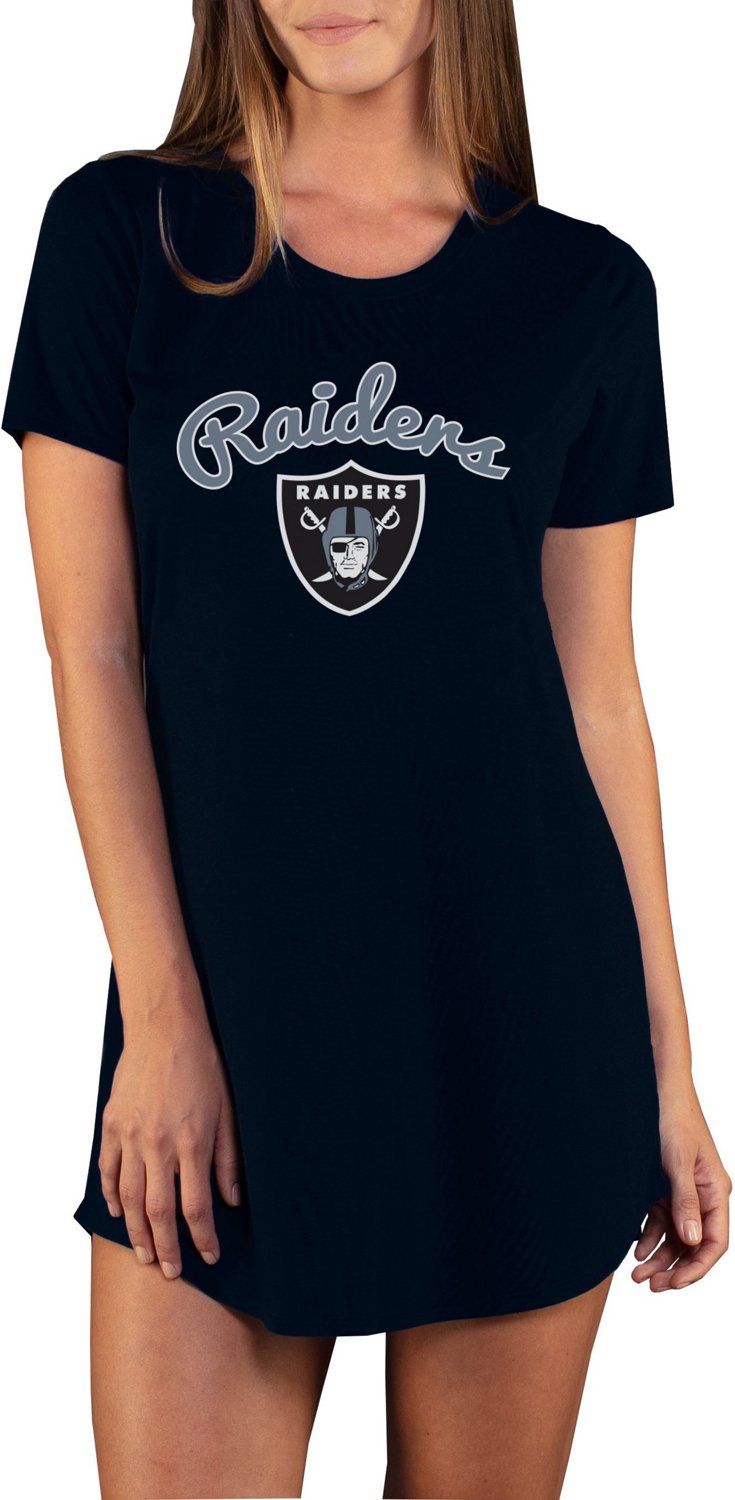 Raiders Black Graphic T Shirt Dress