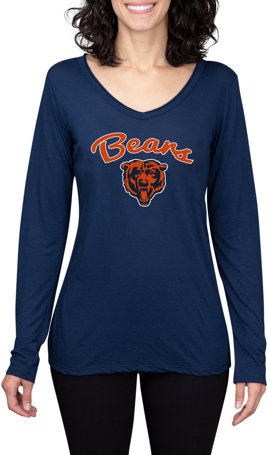 women's chicago bears long sleeve shirt