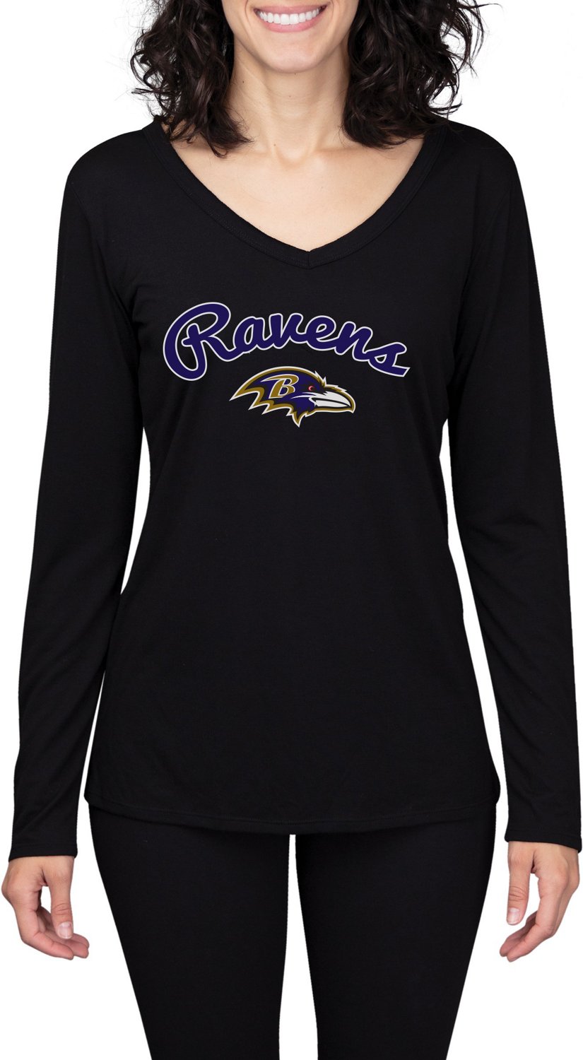 College Concept Women's Baltimore Ravens Marathon Long Sleeve Top