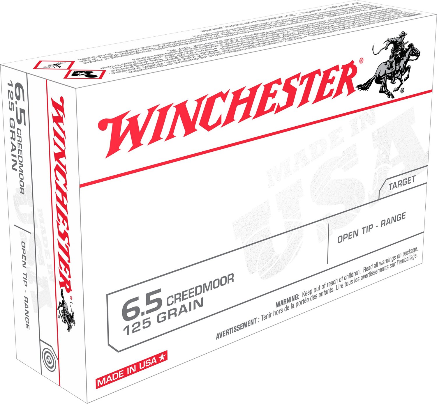 Winchester 6.5 Creedmoor 125-Grain Centerfire Rifle Ammunition