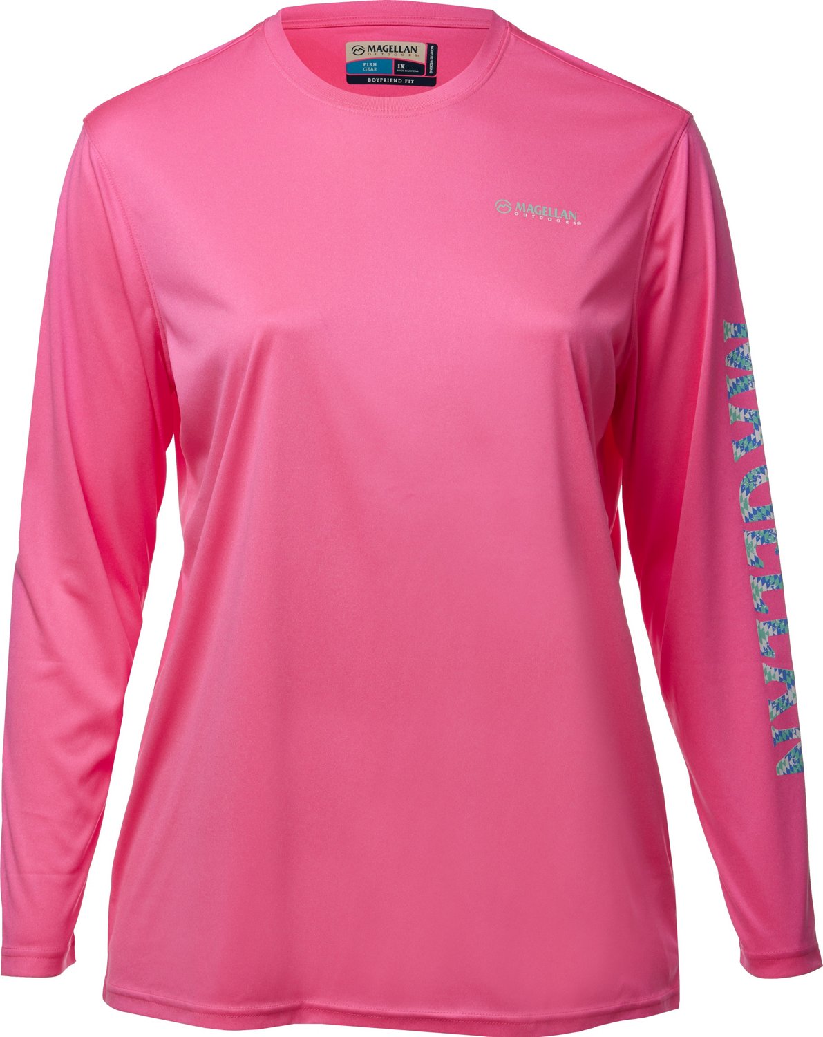 Magellan Outdoors Women's Caddo Lake Logo Long Sleeve Plus Size Fishing  T-shirt