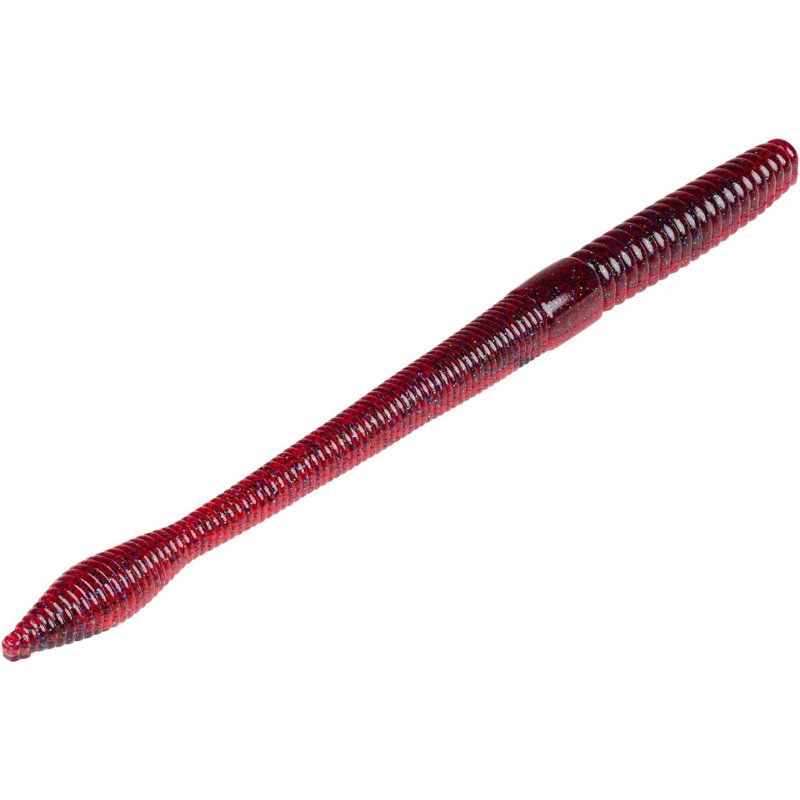 Strike King KVD Perfect Plastics 8 in Bull Worm Baits 5-Pack Purple - Frsh Wtr Soft Plastic at Academy Sports