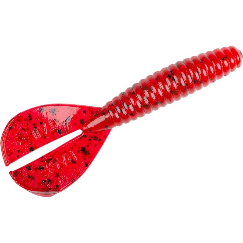 Strike King Rage Tail Twin Tail Menace 3 in Grub Soft Baits 8-Pack Red - Frsh Wtr Soft Plastic at Academy Sports