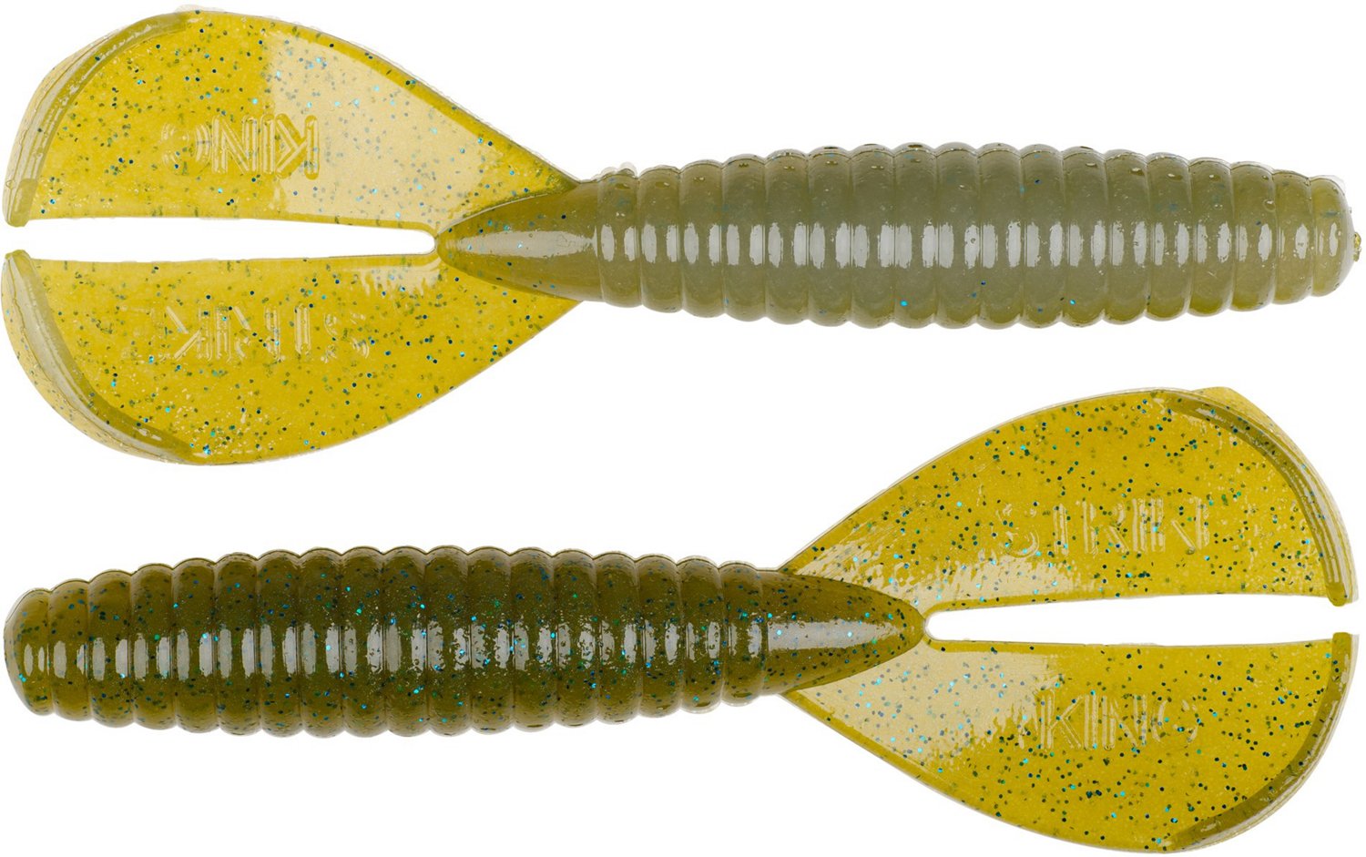 Strike King Rage Tail Twin Tail Menace 3 in Grub Soft Baits 8-Pack ...
