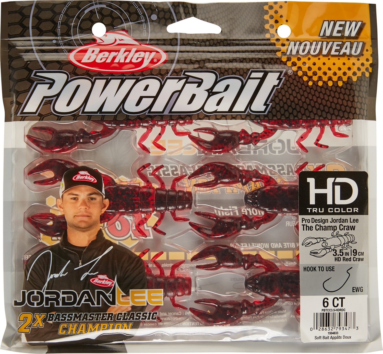 Berkley PowerBait The Champ Craw Soft Baits 6Pack Academy