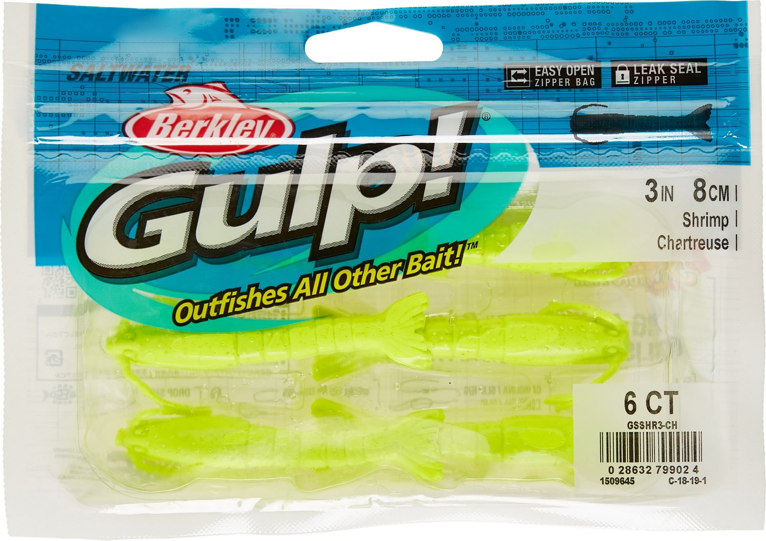 Berkley® Gulp!® 3" Shrimp Baits 6-Pack