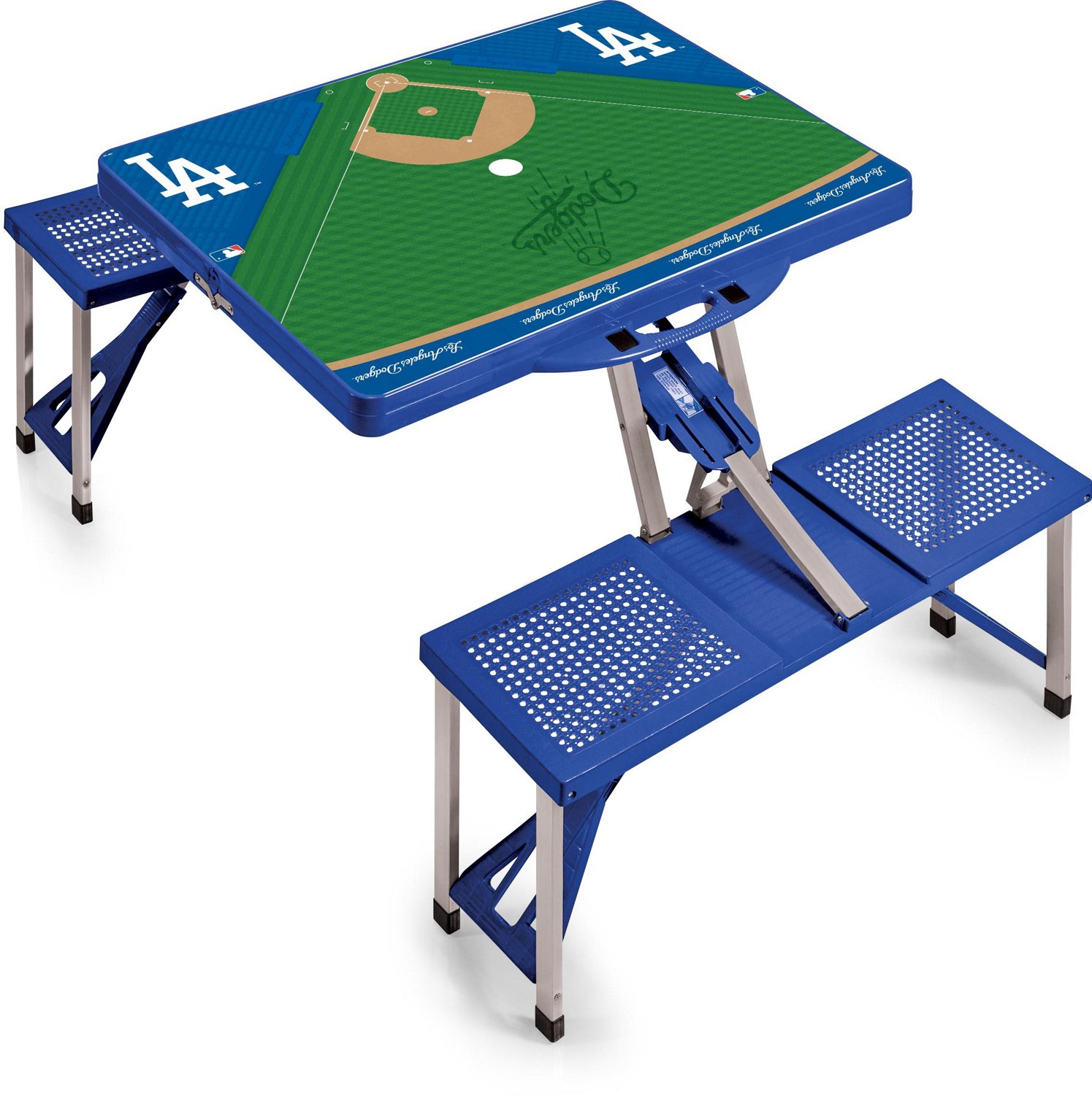 Picnic Time Los Angeles Dodgers Portable Folding Picnic Table with Seats