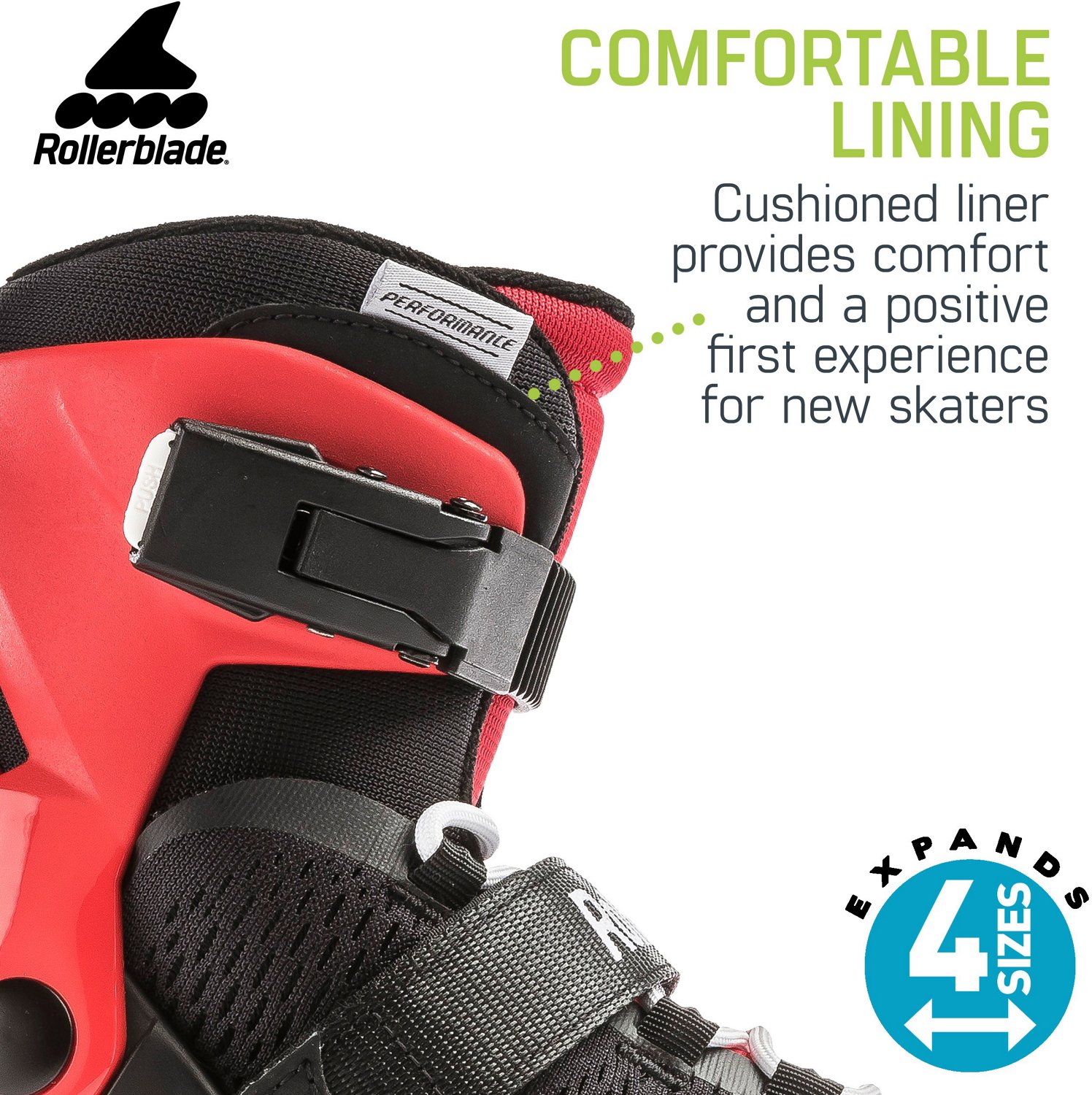 Rollerblade Boys' Microblade Adjustable Fitness In-Line Skates - view number 6