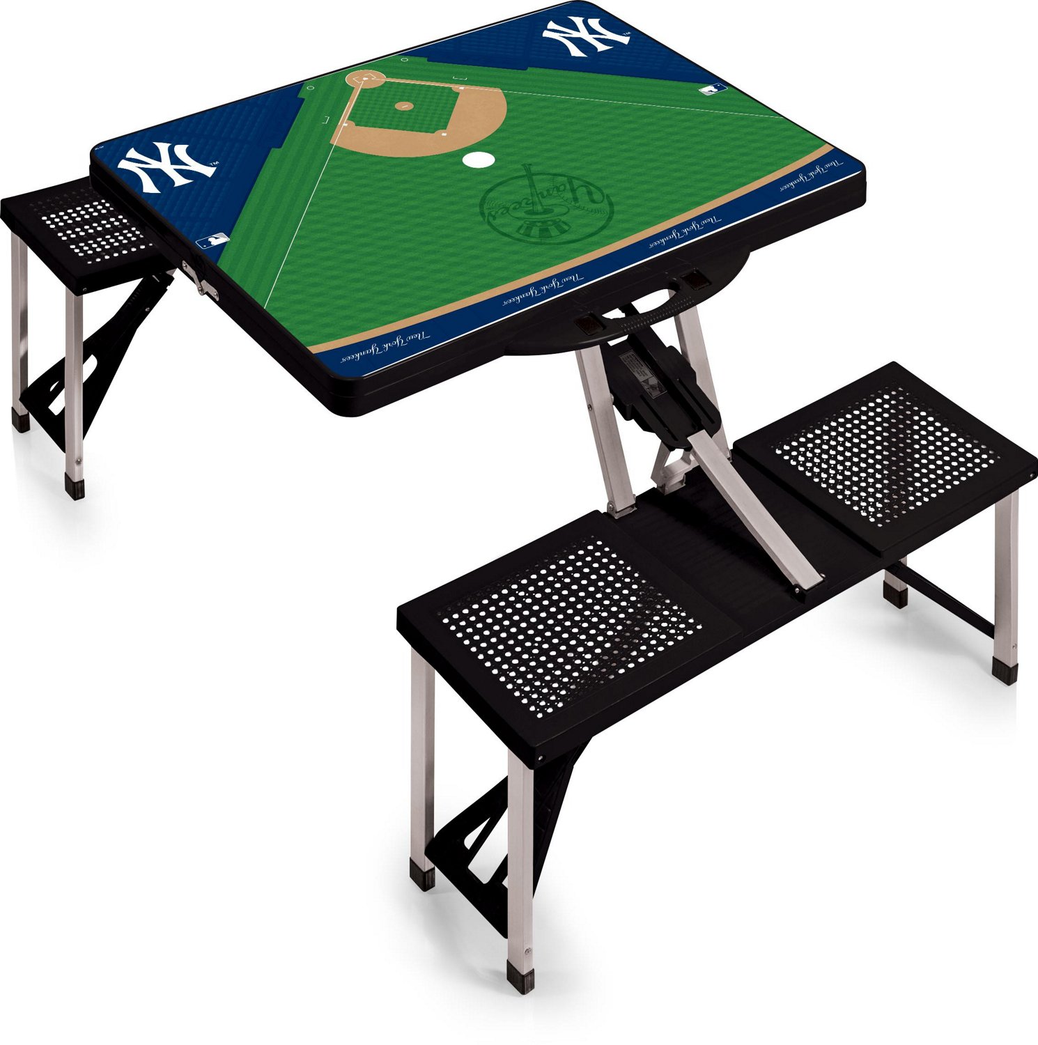 Picnic Time New York Yankees Portable Folding Picnic Table with Seats