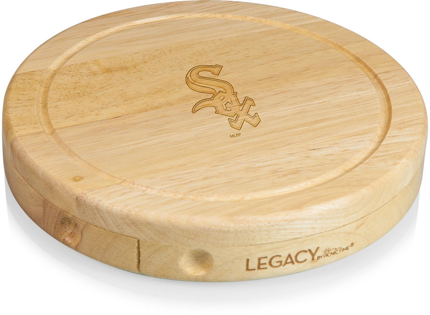 Picnic Time Chicago White Sox Brie Cutting Board and Tools Set