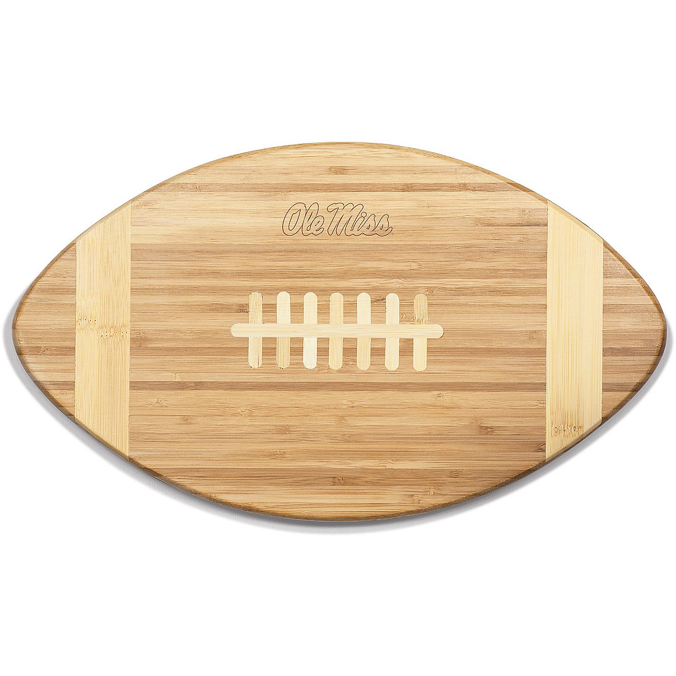 Picnic Time University of Mississippi Touchdown Football Cutting Board and Serving Tray                                          - view number 1