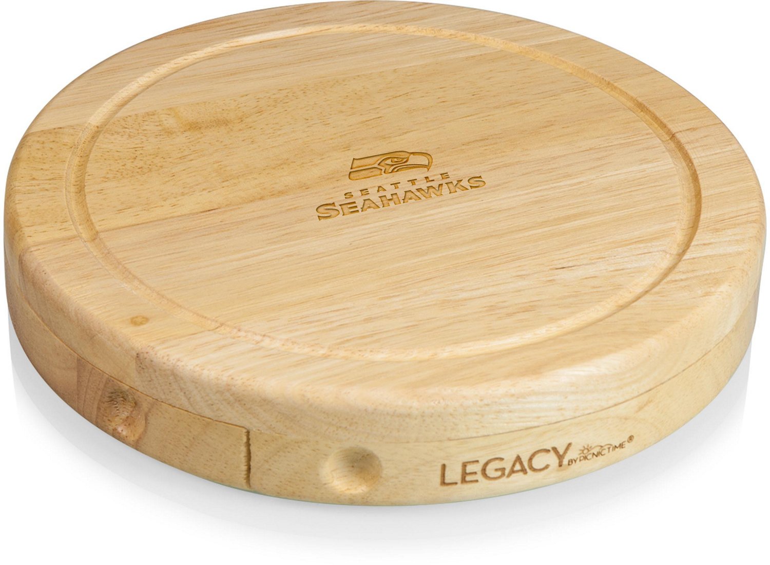 Picnic Time Seattle Seahawks Brie Cheese Cutting Board and Tools Set