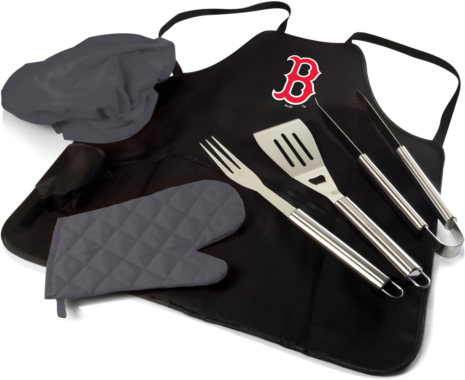 Picnic Time Boston Red Sox Barbecue Apron Tote Pro Grill Set