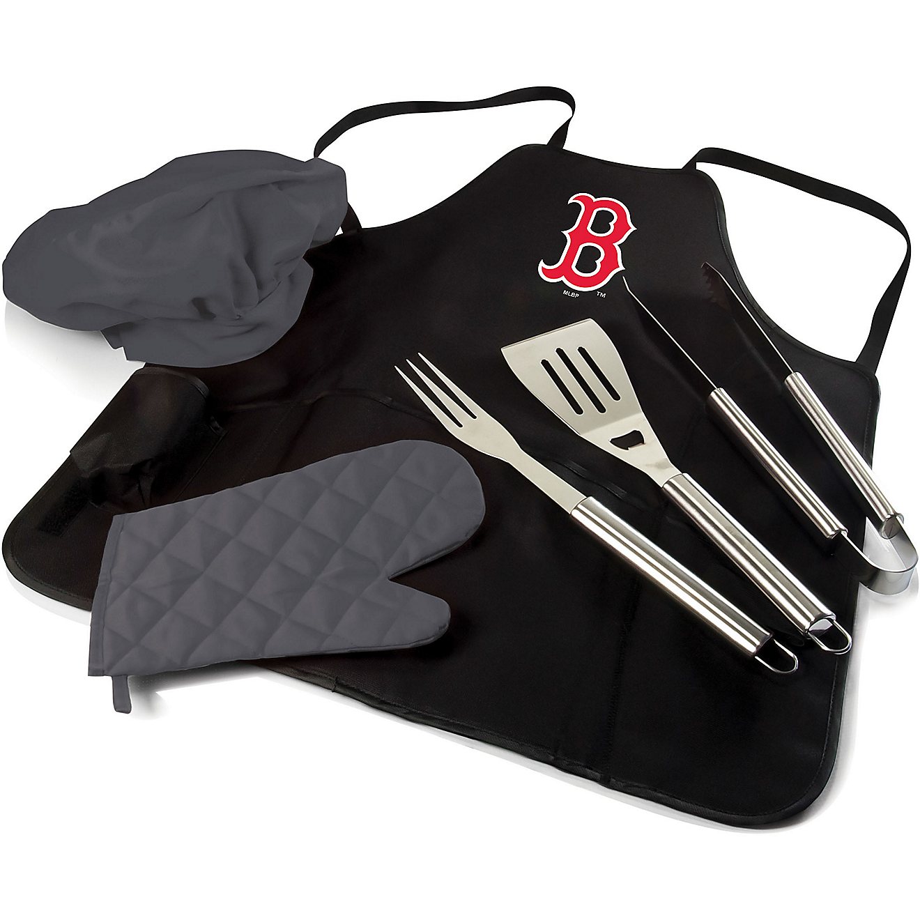 Picnic Time Boston Red Sox Barbecue Apron Tote Pro Grill Set                                                                     - view number 1