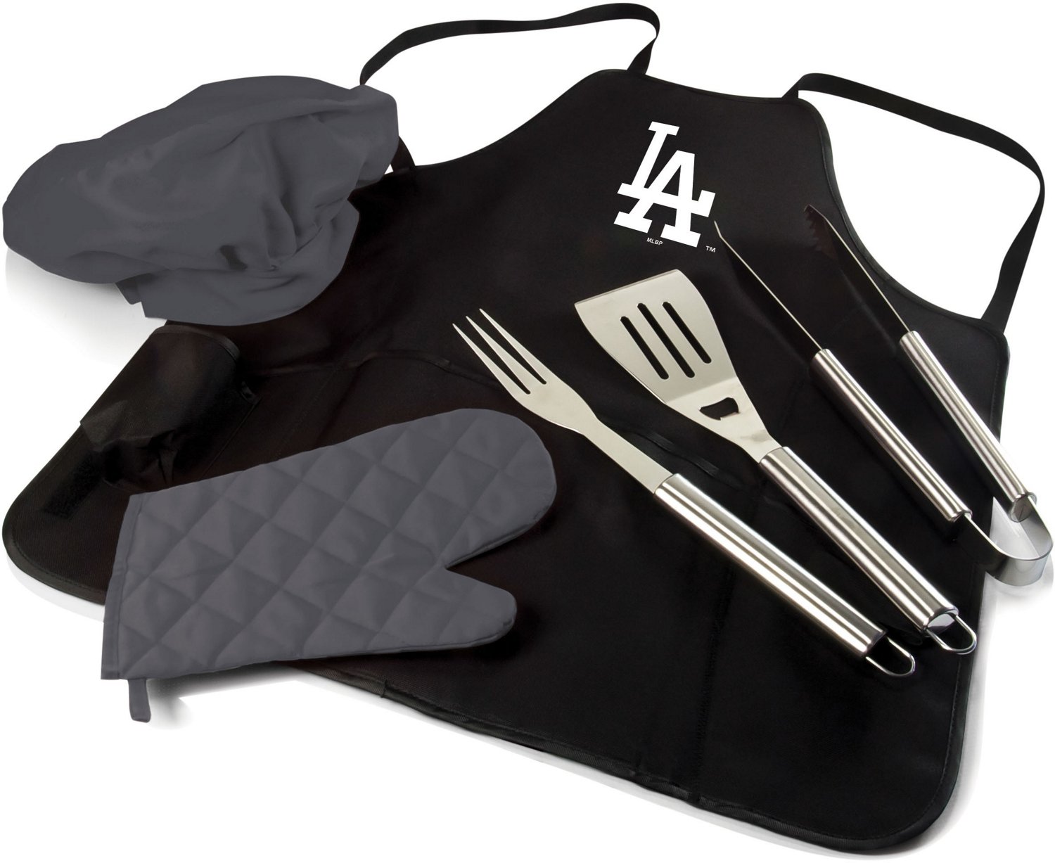 Picnic Time Los Angeles Dodgers Barbecue Apron Tote Pro Grill Set