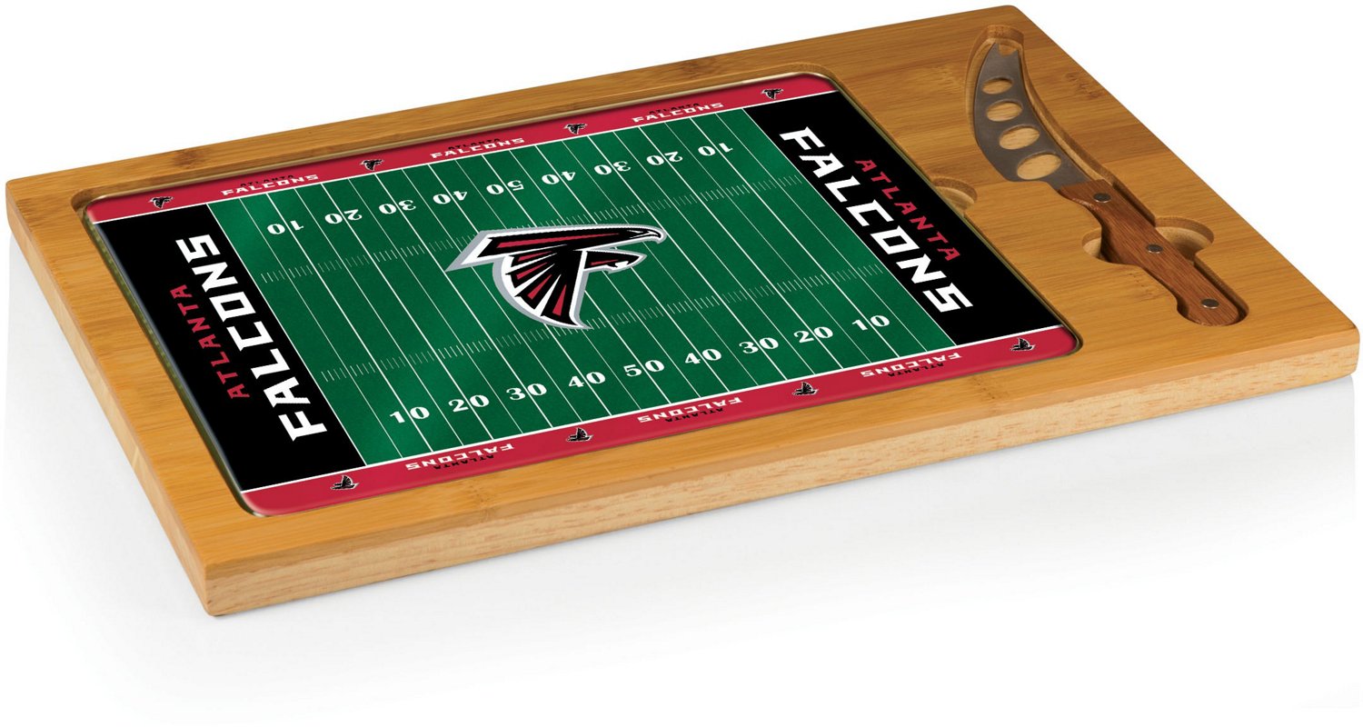 Picnic Time Atlanta Falcons Icon Glass Top Cutting Board and Knife Set                                                           - view number 1 selected