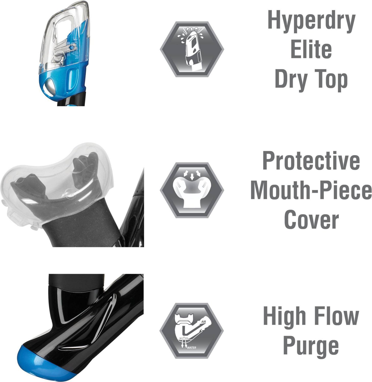 TUSA Adults' Serene Mask and Snorkel Dry Combo