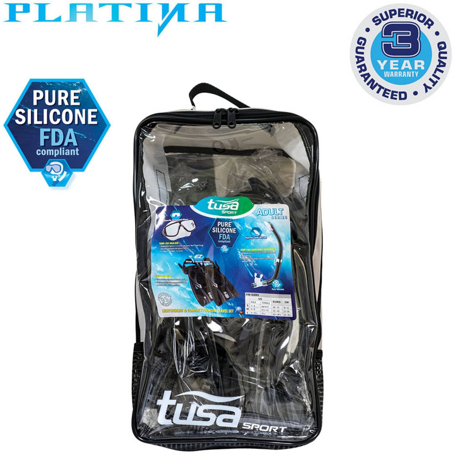 TUSA Platina Adults' Hyperdry Travel Set - view number 7