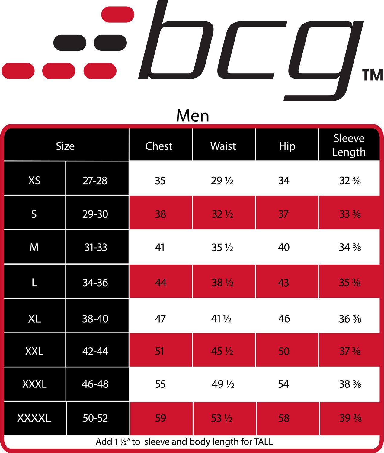 BCG Men's 3/4-Length Compression Tights