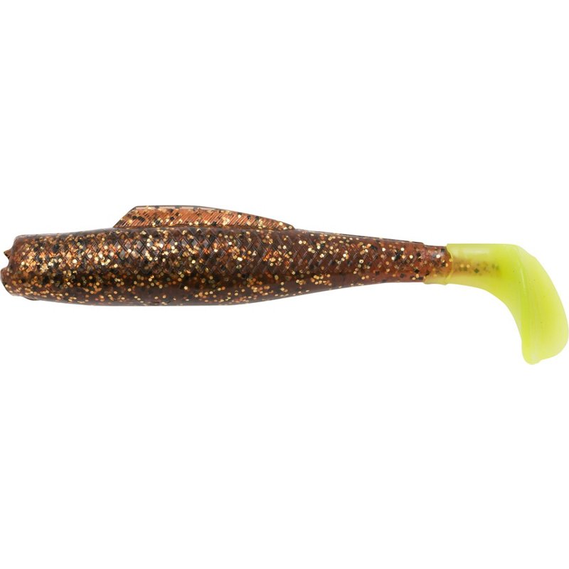 Z-Man Saltwater MinnowZ - Rootbeer Chartreuse Tail
