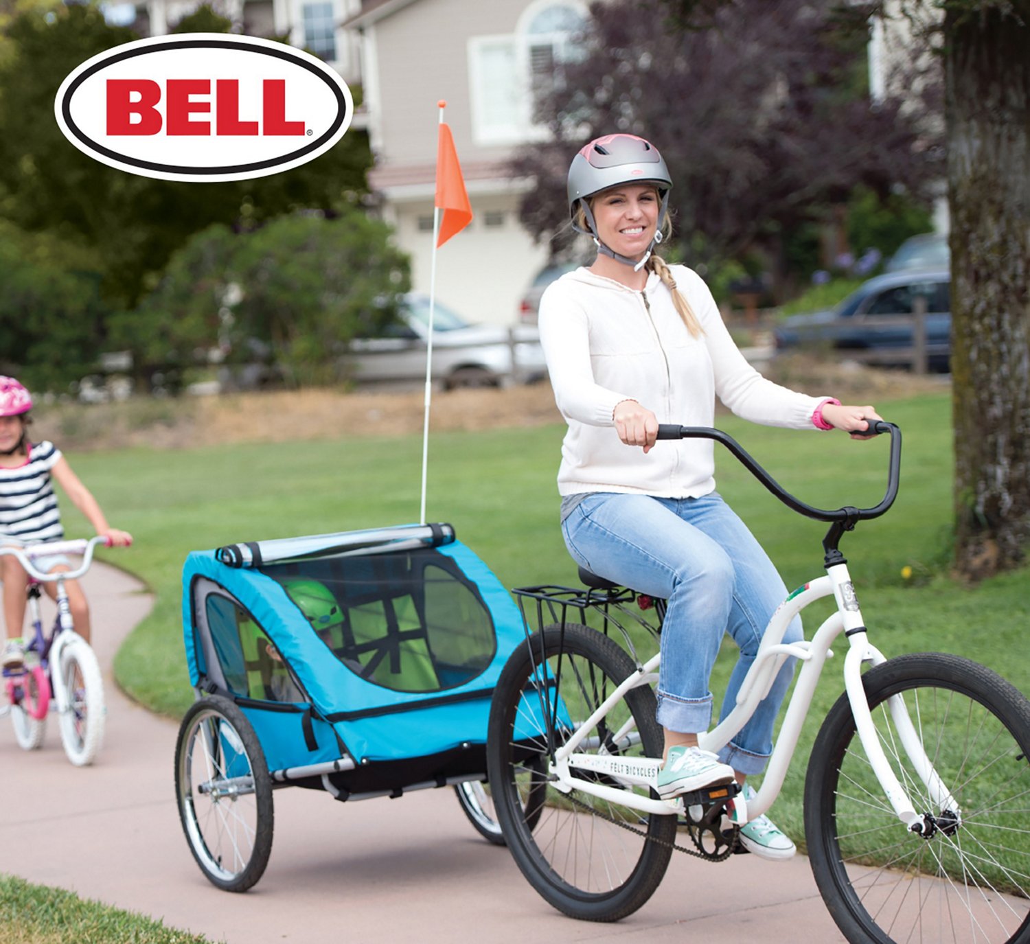 Bell 2 Child Smooth Sailer Bicycle Trailer Academy