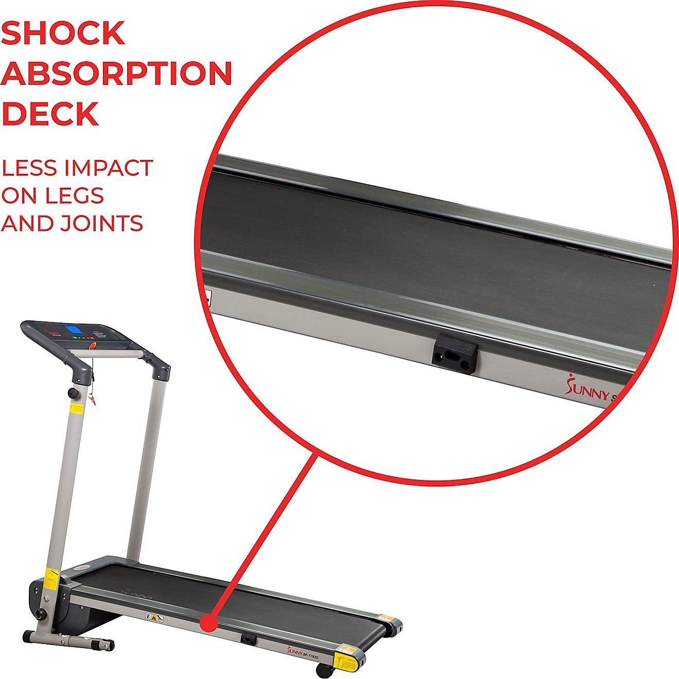 Sunny Health & Fitness Space-Saving Folding Treadmill                                                                            - view number 12